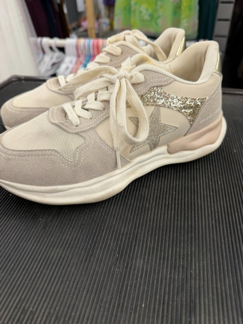 Vintage Havana Run Nude Glitter Star Sneakers